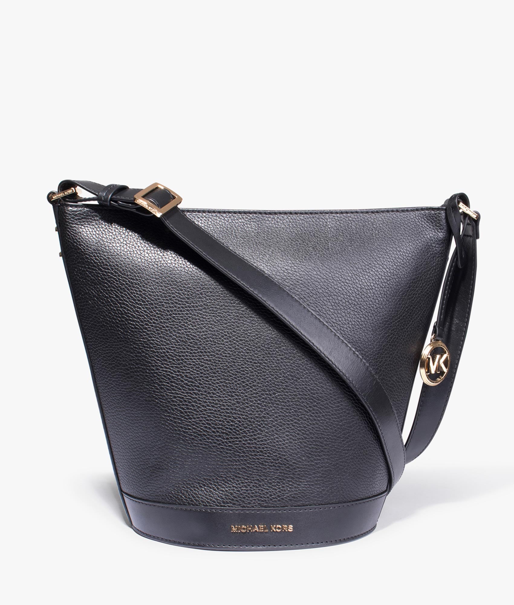 Michael kors black bucket on sale purse