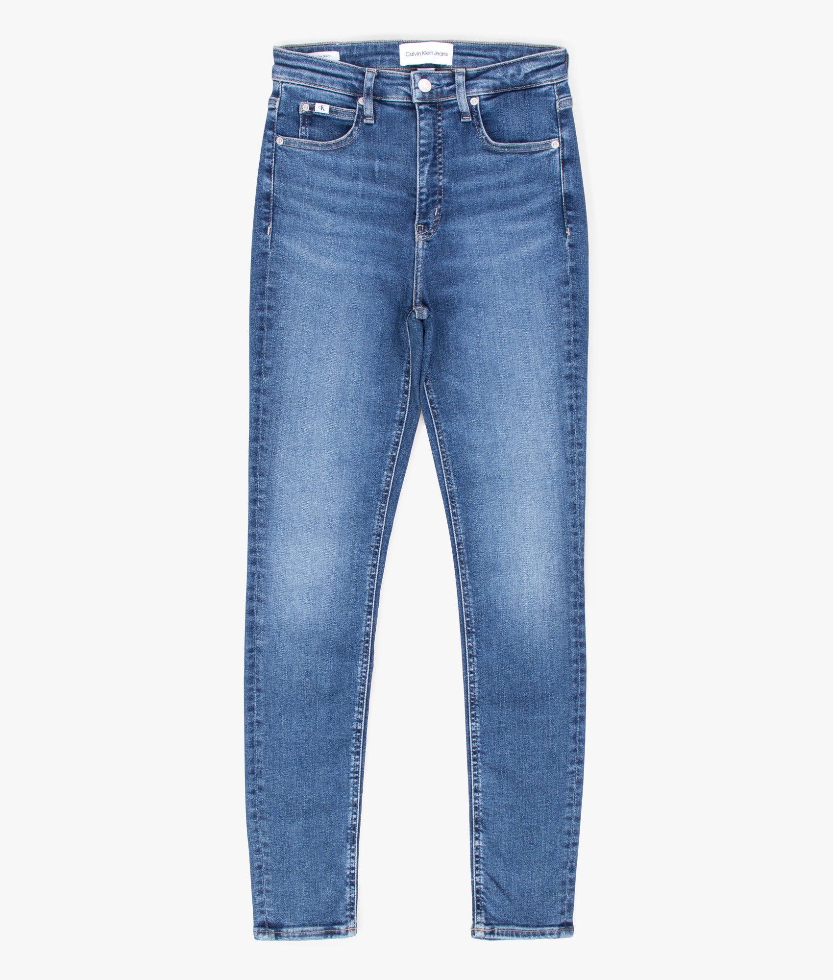 Calvin Klein Jeans AUTHENTIC FRONT SPLIT - Bootcut jeans - denim