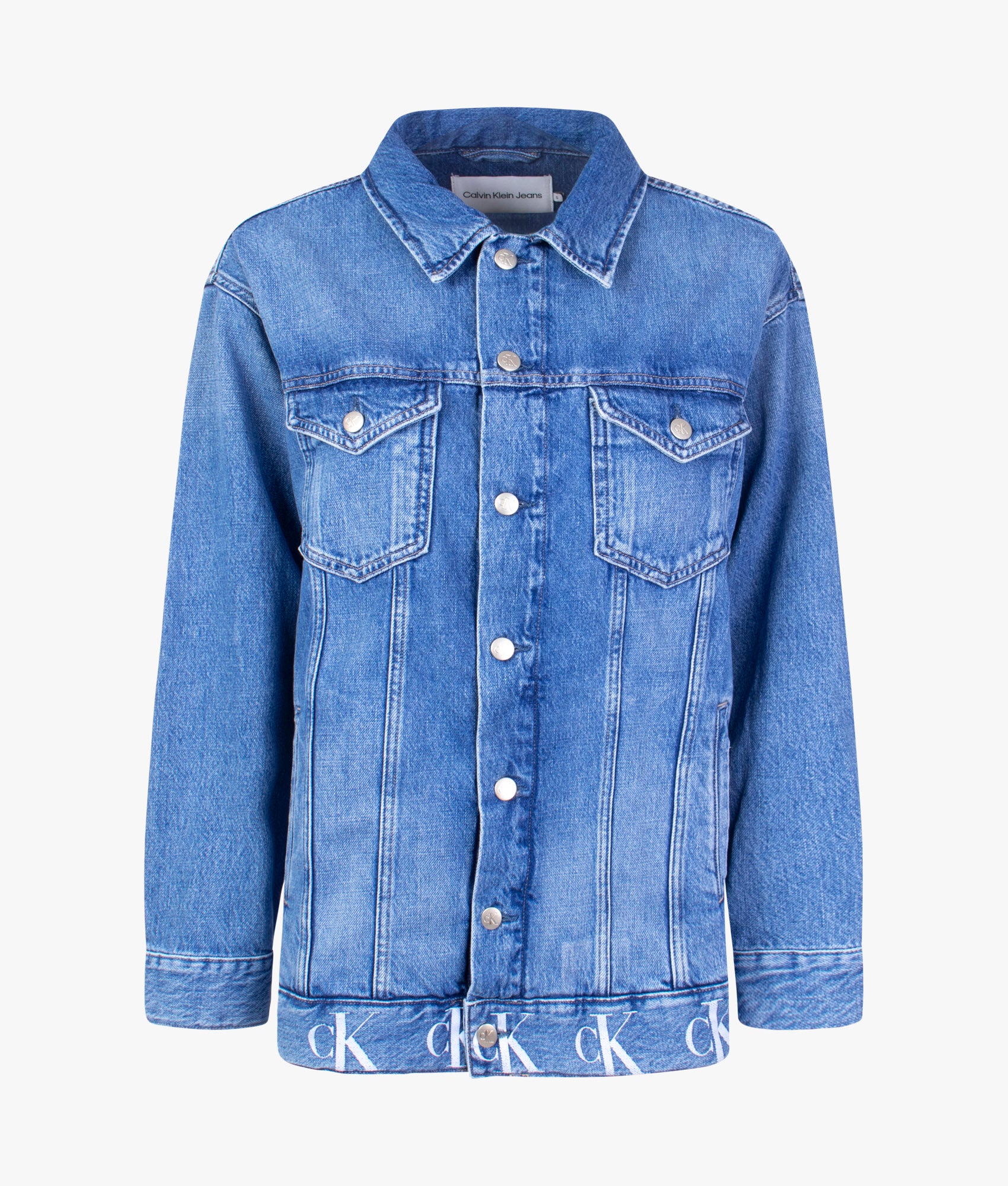 Long dad denim jacket