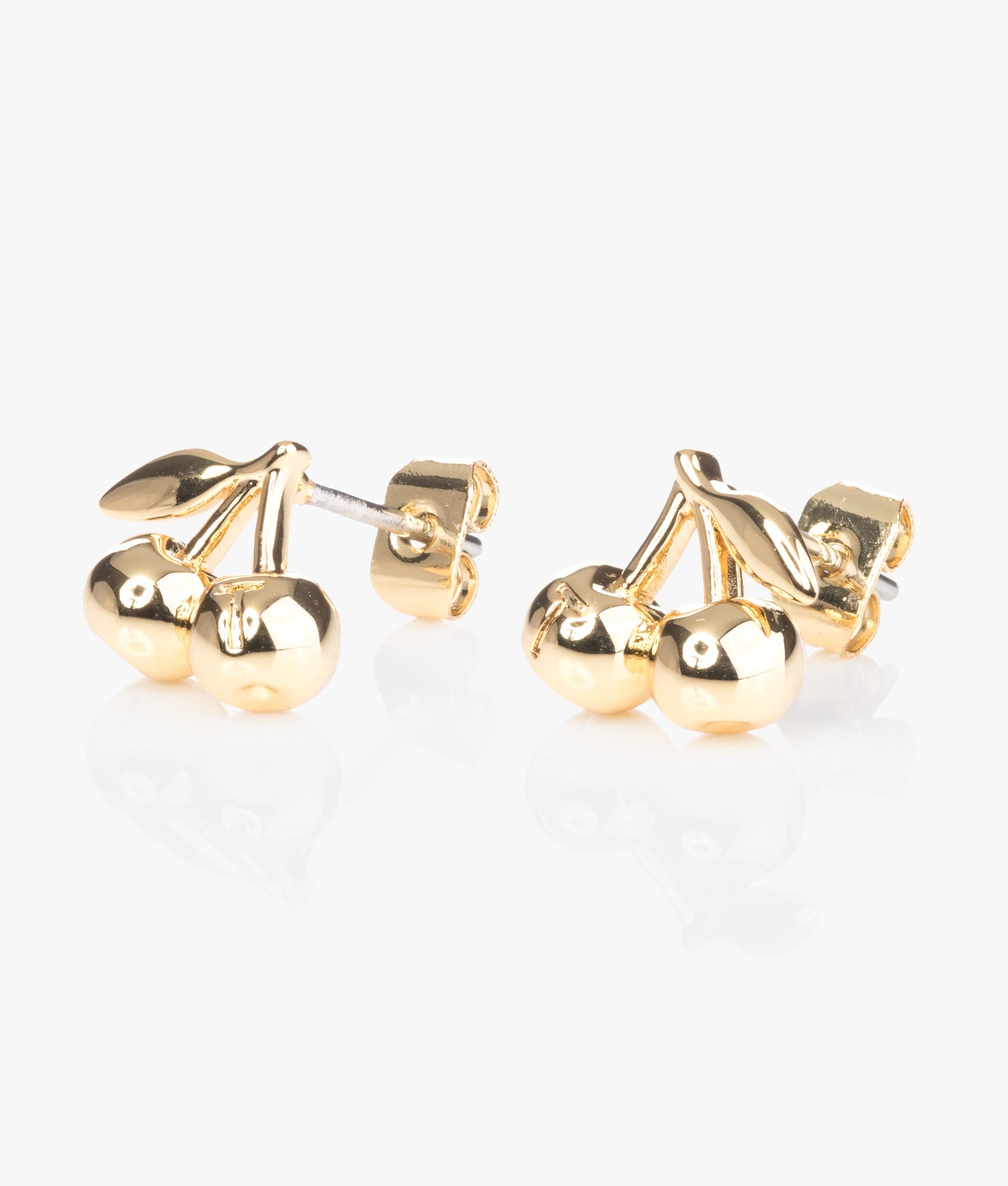 Cherry store gold earrings