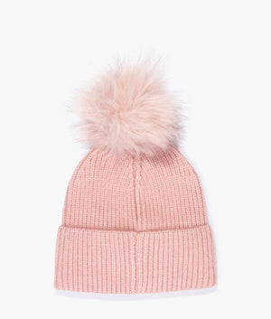 Mallory pom beanie in pink