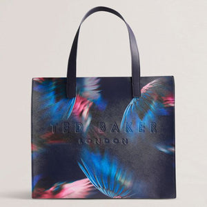 Feaicon feather print extra large shopper