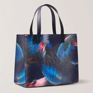 Feaicon feather print extra large shopper