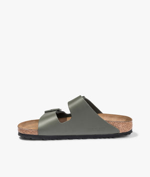 Arizona natural leather slide in thyme