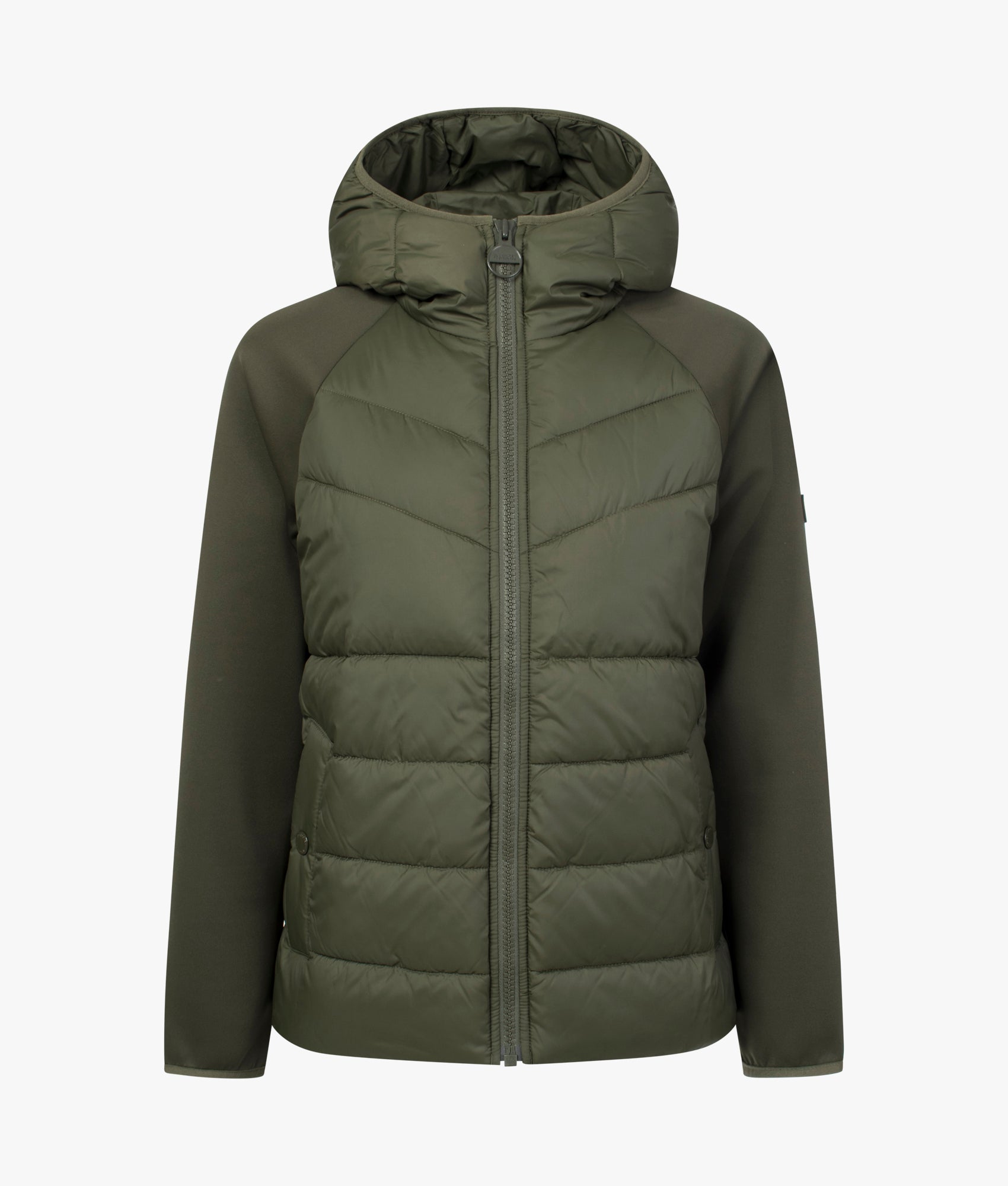 Barbour | Scout quilted sweat jacket in envy | EQVVS Womens