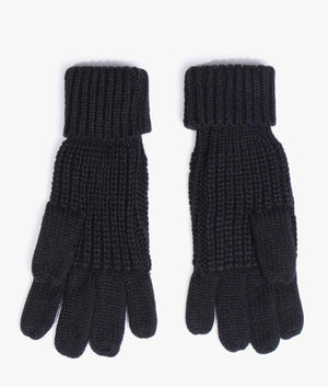 Saltburn knitted glove in black