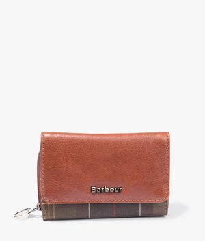 Laire leather french purse in classic brown