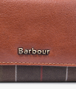 Laire leather french purse in classic brown