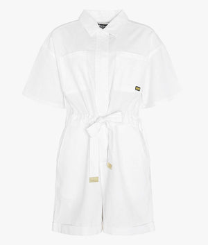 Rosell playsuit in white