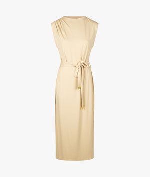 Courtney midi dress in beige