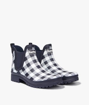 Mallow ankle wellington in navy check