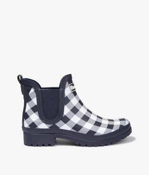 Mallow ankle wellington in navy check