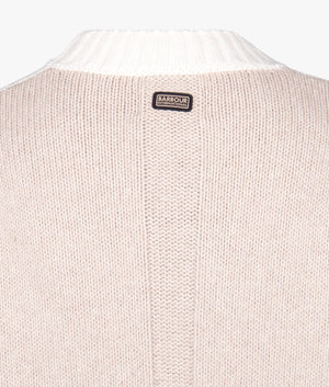 Meir knitted jumper in off white