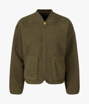 Serova fleece bomber in empire green