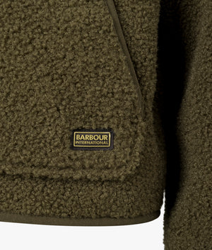 Serova fleece bomber in empire green