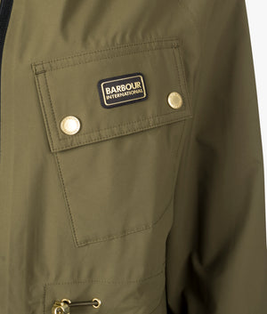 Alicia waterproof jacket in empire green