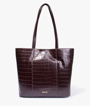 Eilein leather tote in black cherry