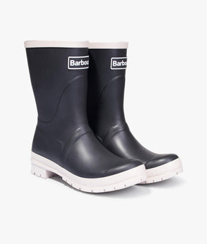 Banbury mid welly in black and white pepper