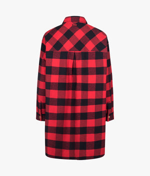 Serova overshirt in scarlet check