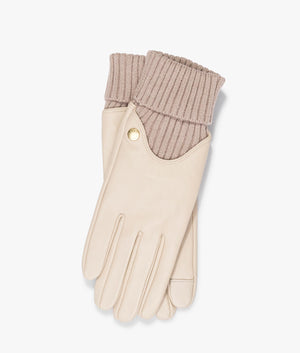 Deanna leather glove in eggshell