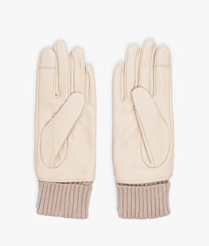 Deanna leather glove in eggshell