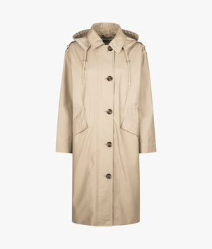 Fearne waterproof coat in light trench