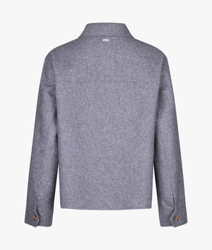 Emery overshirt in gray marl