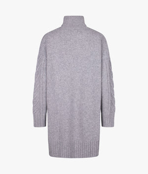 Beatrix knitted dress in grey marl