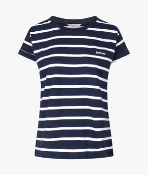 Otterburn tee in navy and white