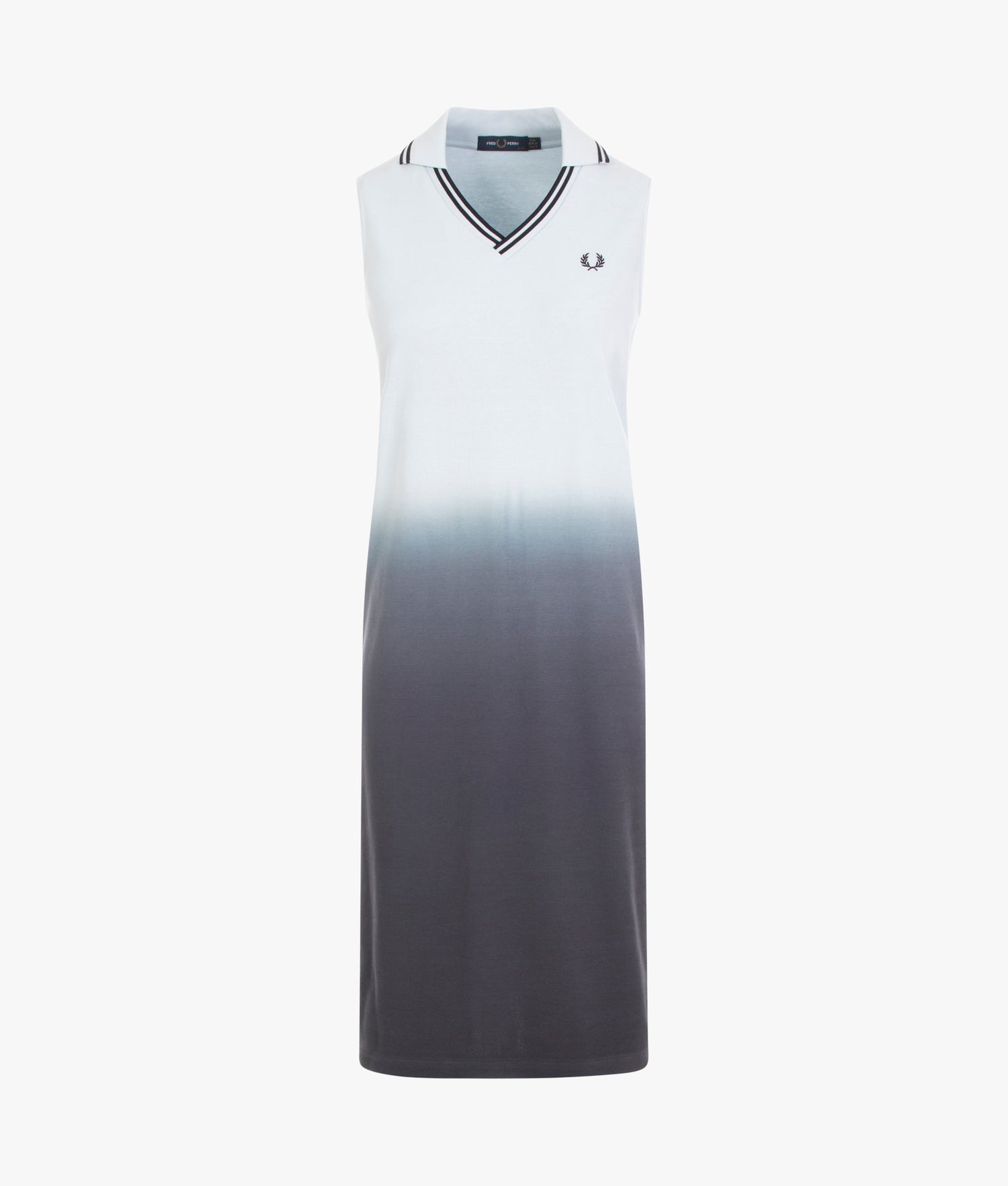 Fred Perry | Ombre pique dress in light ice | EQVVS Womens