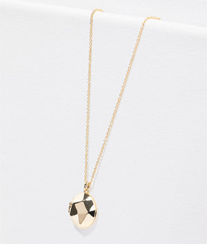 Pamel pebble lock pendant in gold