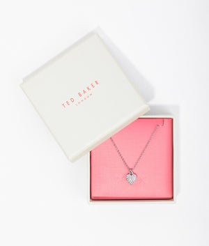 Adorina crystal sweetheart pendant necklace in silver