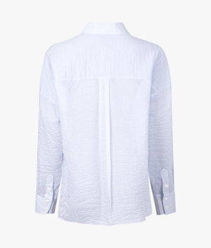 Puebla pinstriped oversized shirt in white