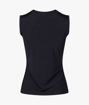 Aimee slinky jersey vest in black