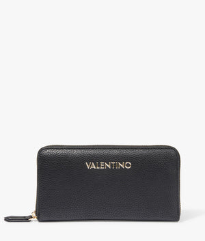 Brixton zip wallet in black