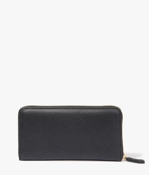 Brixton zip wallet in black