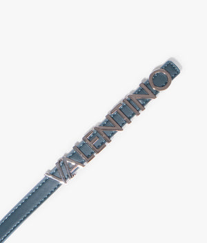 Belty logo belt in ottanio and silver