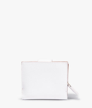 Alexia small zip purse in bianco