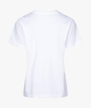 Institutional straight tee shirt in white