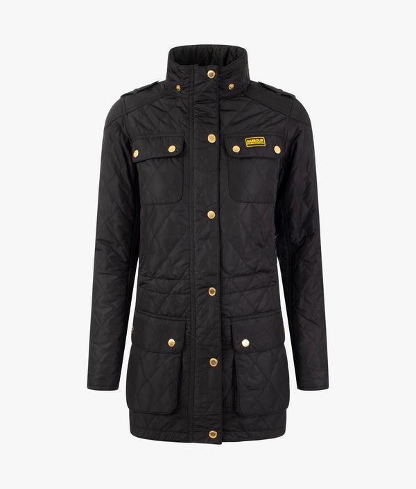 Barbour enduro quilted jacket black best sale