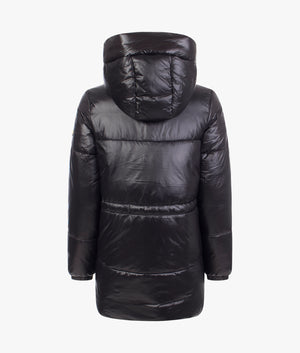 Alta shine quilted jacket in black