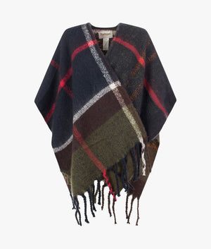 Isla boucle serape in classic tartan