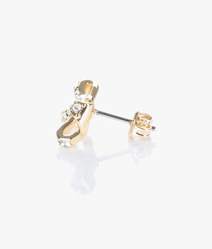 Callayy crystal petite bow earrings