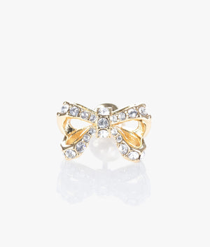 Callayy crystal petite bow earrings