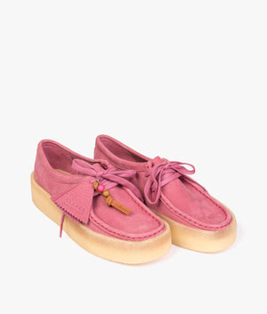 Wallabee cup in pink nubuck