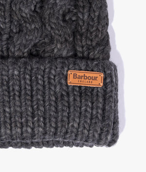 Penshaw cable beanie in charcoal