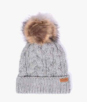 Penshaw cable beanie in grey