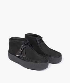 Wallabee cup in black nubuck