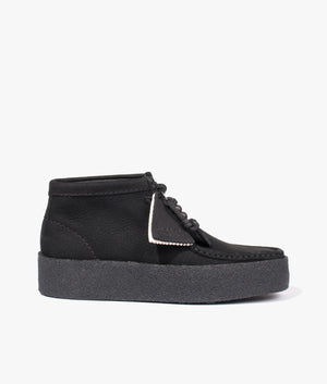 Wallabee cup in black nubuck