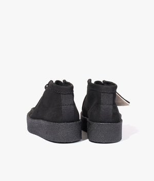 Wallabee cup in black nubuck